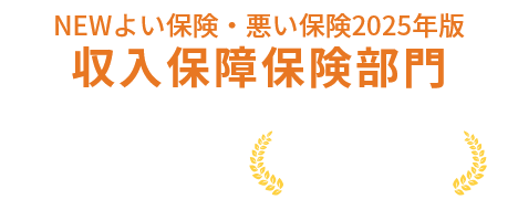 Newよい保険・悪い保険2024年版収入保障保険部門6年連続第1位